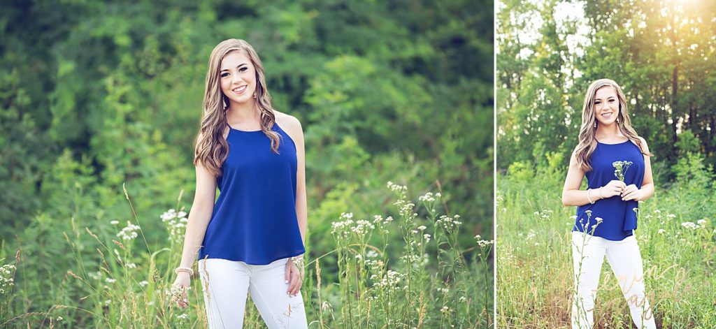 casual outdoor senior pictures